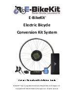 Electric Bike Technologies E-BikeKit Owner'S Manual And Installation Manual preview