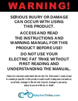 Preview for 2 page of Electric Bike Technologies FAT TRIKE Owner'S Manual