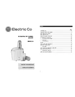 Preview for 1 page of Electric Co MSB500 Instruction Manual