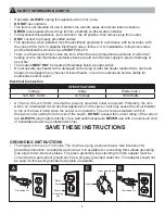 Preview for 4 page of Electric Fireplaces Direct CS-28IRM Assembly / Care & Use Instructions