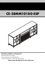 Preview for 1 page of Electric Fireplaces Direct CS-28MM10180-ESP Assembly Instructions Manual