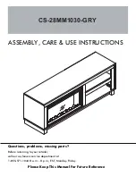 Electric Fireplaces Direct CS-28MM1030-GRY Assembly Instructions Manual preview