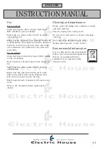 Предварительный просмотр 17 страницы Electric House 77190 Instruction Manual