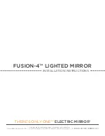 Electric Mirror FUSION-4 Installation Instructions Manual preview