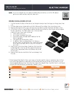 Preview for 1 page of Electric Mirror Sales Demo Kit Assembly And Operating Instructions