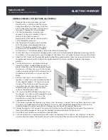 Preview for 2 page of Electric Mirror Sales Demo Kit Assembly And Operating Instructions