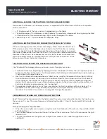 Preview for 3 page of Electric Mirror Sales Demo Kit Assembly And Operating Instructions