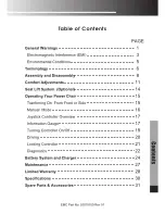 Preview for 3 page of Electric Mobility Rascal 312 Owner'S Manual