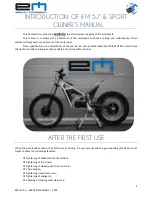 Preview for 4 page of ELECTRIC MOTION EMTL01-J Owner'S Manual