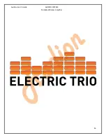 Preview for 16 page of Electric Trio Audion System User Manual