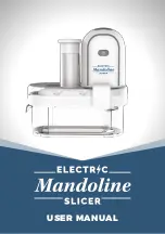 Electric Mandoline User Manual предпросмотр