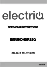 ElectrIQ E55UHDHDRS2Q Operating Instructions Manual предпросмотр