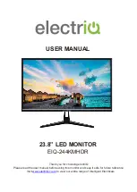 Предварительный просмотр 1 страницы ElectrIQ EIQ-244KMHDR User Manual