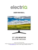 Preview for 1 page of ElectrIQ EIQ-27MF144FSHDR User Manual