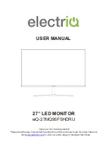 ElectrIQ eiQ-27MQ95FSHDRU User Manual предпросмотр