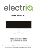 Preview for 1 page of ElectrIQ eiQ-43SUWD120FSHDR600 User Manual