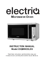 Preview for 1 page of ElectrIQ EIQMW20LSS Instruction Manual