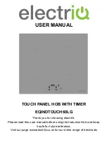 ElectrIQ EQINDTOUCH60LG User Manual preview