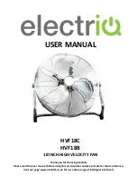 Preview for 1 page of ElectrIQ HVF18C User Manual