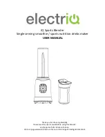 ElectrIQ iQ Sports Blender User Manual preview