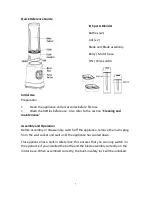 Preview for 7 page of ElectrIQ iQ Sports Blender User Manual