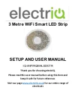 Предварительный просмотр 1 страницы ElectrIQ IQ-WIFIRGBWLEDSTR Setup And User'S Manual