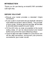 Предварительный просмотр 3 страницы ElectrIQ IQ-WIFIRGBWLEDSTR Setup And User'S Manual