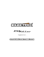 Electrix EQ Killer Owner'S Manual предпросмотр