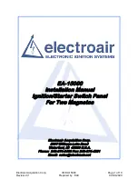 Preview for 1 page of Electro-Air EA-15000 Installation Manual