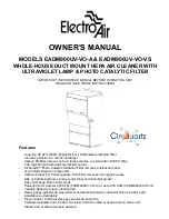 Electro-Air EADM900UV-VO-A Owner'S Manual preview