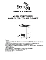 Предварительный просмотр 1 страницы Electro-Air EAHEPA600M-3 Owner'S Manual