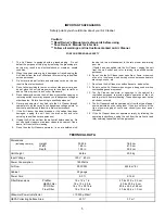 Предварительный просмотр 5 страницы Electro-Air EAP900 Owner'S Manual