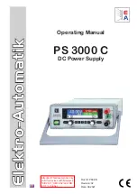 Electro-Automatik 35 320 208 Operating Manual предпросмотр