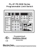 Electro Cam PLUS PS-5000 Series Programming & Installation Manual preview