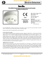 Electro Detectors Zerio Plus EDA-D6000 Installation Instructions Manual preview