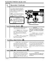 Preview for 15 page of ELECTRO FREEZE CS4 Operator'S Manual