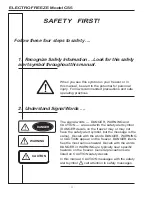 Предварительный просмотр 3 страницы ELECTRO FREEZE cs5 Operator'S Manual