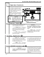 Предварительный просмотр 15 страницы ELECTRO FREEZE cs5 Operator'S Manual