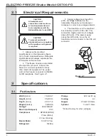 Preview for 12 page of ELECTRO FREEZE CS700-FG Operator'S Manual