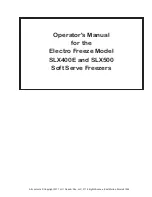 Предварительный просмотр 3 страницы ELECTRO FREEZE SLX400E Operator'S Manual