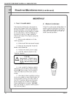 Preview for 39 page of ELECTRO FREEZE SOFT SERVE TWIST SL500 Operator'S Manual