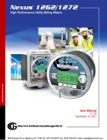 Electro Industries/GaugeTech Nexus 1262 User Manual preview