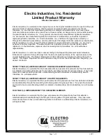 Preview for 24 page of Electro Industries EZB-Eco EZB-T1-05-240-1 Installation & Operating Instructions Manual