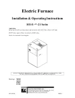 Preview for 1 page of Electro Industries HE-E-**-21 Series Installation & Operating Instructions Manual