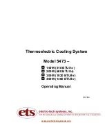 Предварительный просмотр 1 страницы Electro-Tech systems 5473 Series Operating Manual