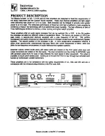 Предварительный просмотр 3 страницы Electro-Voice 1.0kW Lightweight Operation Manual