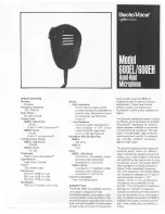 Electro-Voice 600EH Specification Sheet preview