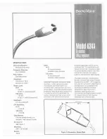 Предварительный просмотр 1 страницы Electro-Voice 634A Specification Sheet