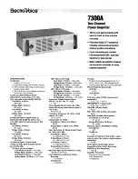 Electro-Voice 7300A Brochure & Specs preview