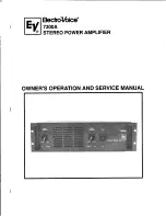 Предварительный просмотр 5 страницы Electro-Voice 7300A Owner'S Operation And Service Manual